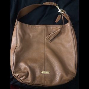 Coach leather hobo bag